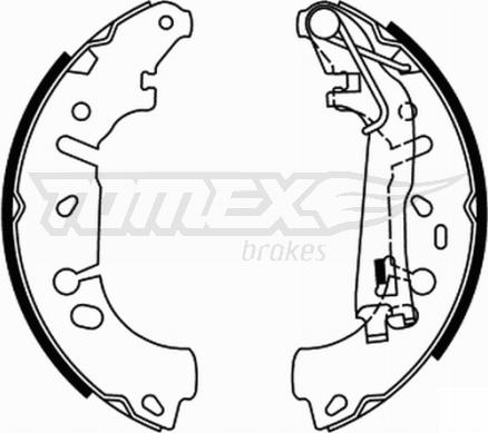 TOMEX brakes TX 21-85 - Jeu de mâchoires de frein cwaw.fr