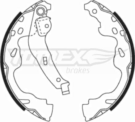 TOMEX brakes TX 21-82 - Jeu de mâchoires de frein cwaw.fr