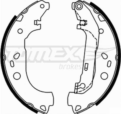 TOMEX brakes TX 21-87 - Jeu de mâchoires de frein cwaw.fr