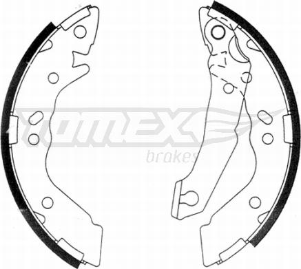 TOMEX brakes TX 21-36 - Jeu de mâchoires de frein cwaw.fr