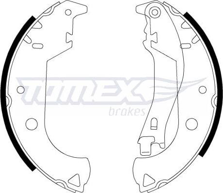 TOMEX brakes TX 21-30 - Jeu de mâchoires de frein cwaw.fr