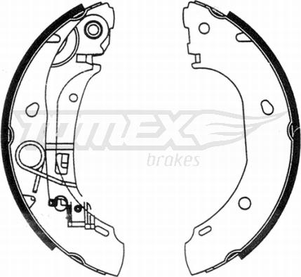 TOMEX brakes TX 21-31 - Jeu de mâchoires de frein cwaw.fr