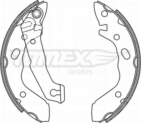 TOMEX brakes TX 21-37 - Jeu de mâchoires de frein cwaw.fr