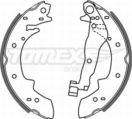 TOMEX brakes TX 21-22 - Jeu de mâchoires de frein cwaw.fr