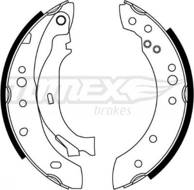 TOMEX brakes TX 21-27 - Jeu de mâchoires de frein cwaw.fr