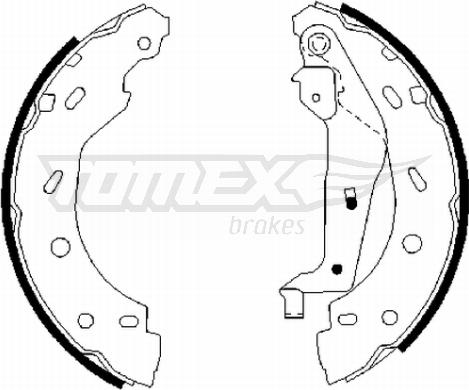 TOMEX brakes TX 21-75 - Jeu de mâchoires de frein cwaw.fr