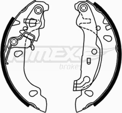 TOMEX brakes TX 21-71 - Jeu de mâchoires de frein cwaw.fr