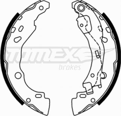 TOMEX brakes TX 21-77 - Jeu de mâchoires de frein cwaw.fr