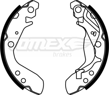 TOMEX brakes TX 23-01 - Jeu de mâchoires de frein cwaw.fr