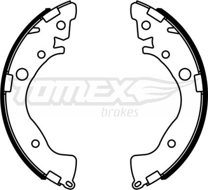 TOMEX brakes TX 23-02 - Jeu de mâchoires de frein cwaw.fr