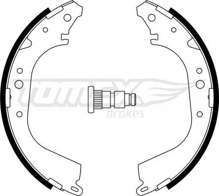 TOMEX brakes TX 23-35 - Jeu de mâchoires de frein cwaw.fr