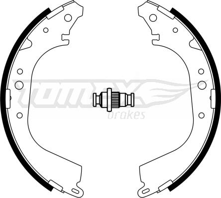 TOMEX brakes TX 23-30 - Jeu de mâchoires de frein cwaw.fr