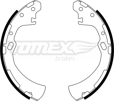 TOMEX brakes TX 23-31 - Jeu de mâchoires de frein cwaw.fr