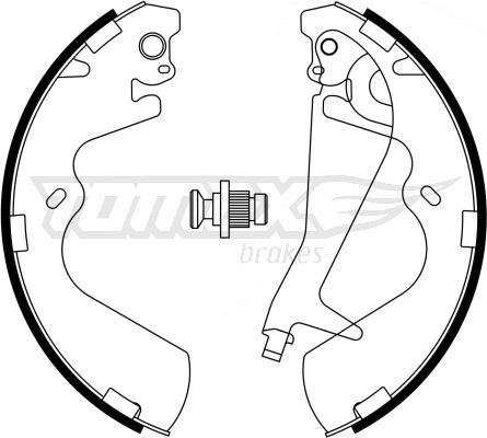 TOMEX brakes TX 23-25 - Jeu de mâchoires de frein cwaw.fr