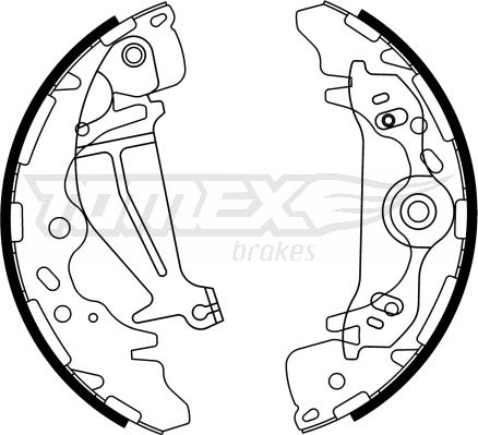 TOMEX brakes TX 23-26 - Jeu de mâchoires de frein cwaw.fr