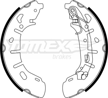 TOMEX brakes TX 23-21 - Jeu de mâchoires de frein cwaw.fr