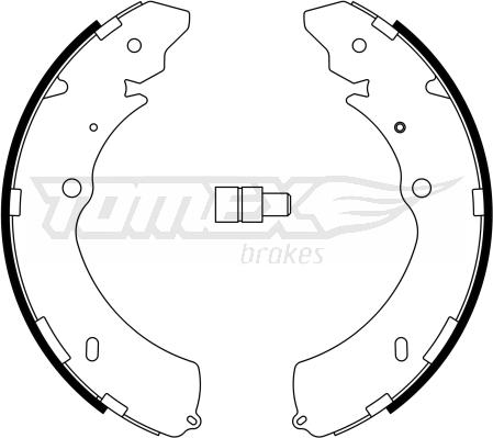 TOMEX brakes TX 23-28 - Jeu de mâchoires de frein cwaw.fr