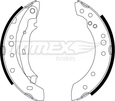 TOMEX brakes TX 23-23 - Jeu de mâchoires de frein cwaw.fr