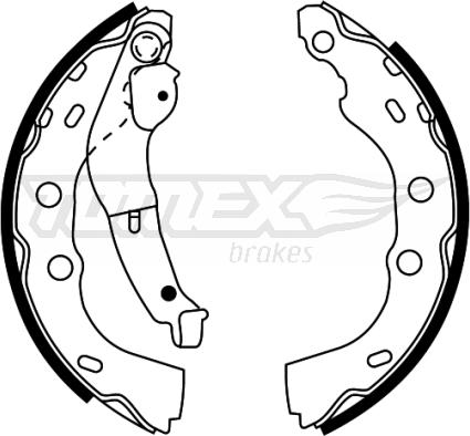 TOMEX brakes TX 22-45 - Jeu de mâchoires de frein cwaw.fr