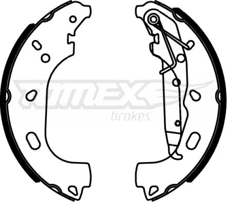 TOMEX brakes TX 22-57 - Jeu de mâchoires de frein cwaw.fr