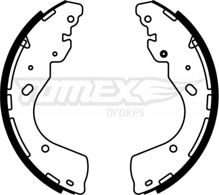 TOMEX brakes TX 22-66 - Jeu de mâchoires de frein cwaw.fr