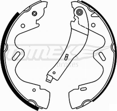 TOMEX brakes TX 22-01 - Jeu de mâchoires de frein cwaw.fr