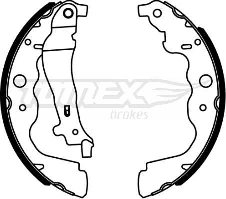 TOMEX brakes TX 22-18 - Jeu de mâchoires de frein cwaw.fr