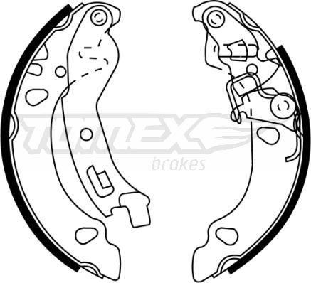 TOMEX brakes TX 22-36 - Jeu de mâchoires de frein cwaw.fr