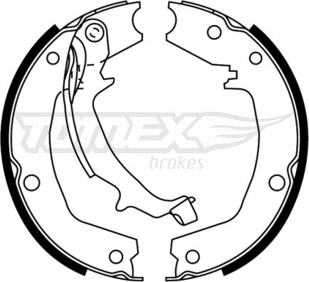 TOMEX brakes TX 22-72 - Jeu de mâchoires de frein cwaw.fr