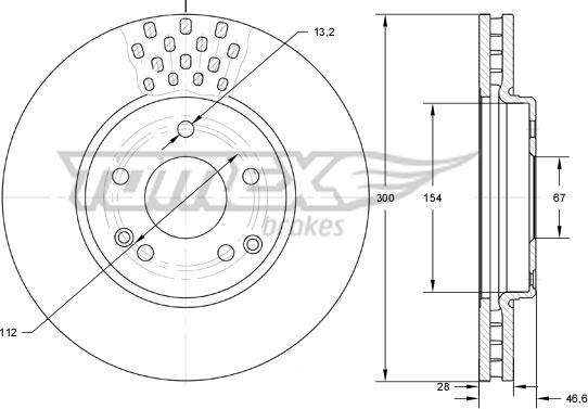 TOMEX brakes TX 74-04 - Disque de frein cwaw.fr