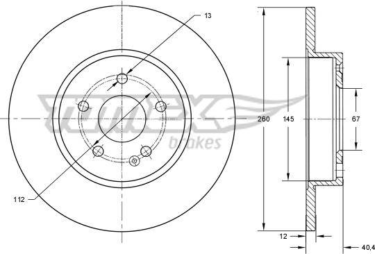 TOMEX brakes TX 74-06 - Disque de frein cwaw.fr