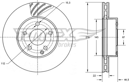 TOMEX brakes TX 74-08 - Disque de frein cwaw.fr