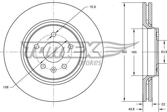 TOMEX brakes TX 74-14 - Disque de frein cwaw.fr