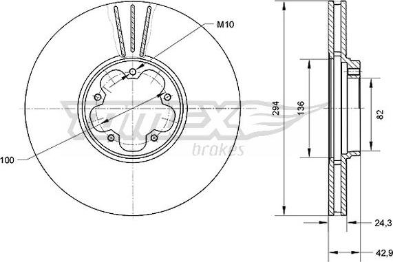 TOMEX brakes TX 70-96 - Disque de frein cwaw.fr