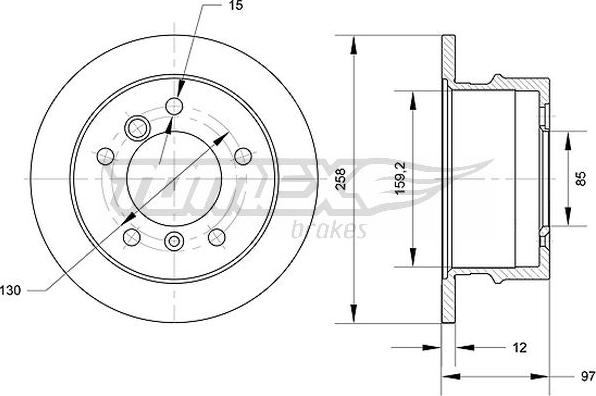 TOMEX brakes TX 70-90 - Disque de frein cwaw.fr