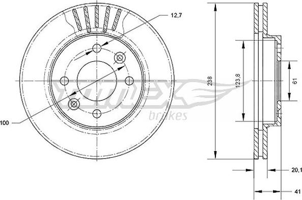 TOMEX brakes TX 70-45 - Disque de frein cwaw.fr