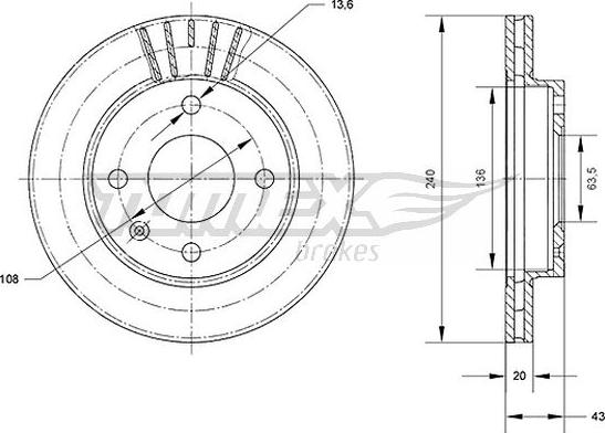 TOMEX brakes TX 70-40 - Disque de frein cwaw.fr