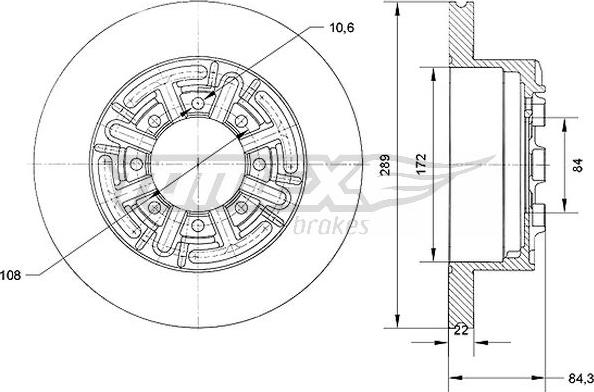 TOMEX brakes TX 70-48 - Disque de frein cwaw.fr