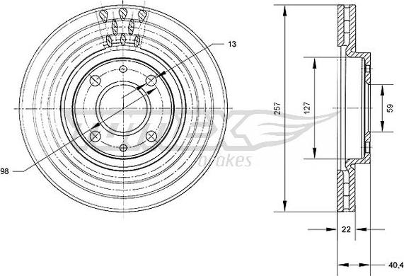 TOMEX brakes TX 70-56 - Disque de frein cwaw.fr