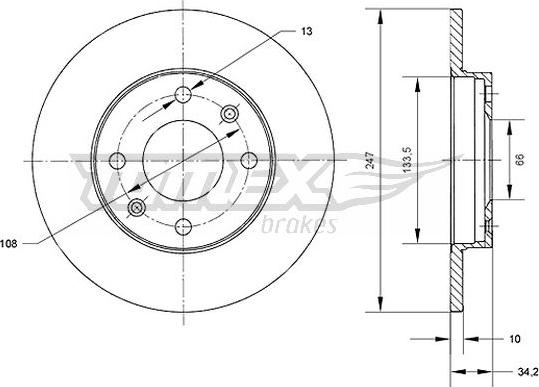 TOMEX brakes TX 70-50 - Disque de frein cwaw.fr