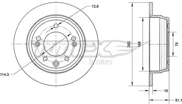 TOMEX brakes TX 70-51 - Disque de frein cwaw.fr