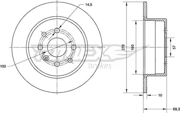 TOMEX brakes TX 70-63 - Disque de frein cwaw.fr