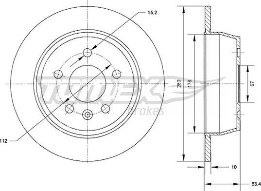 TOMEX brakes TX 70-62 - Disque de frein cwaw.fr