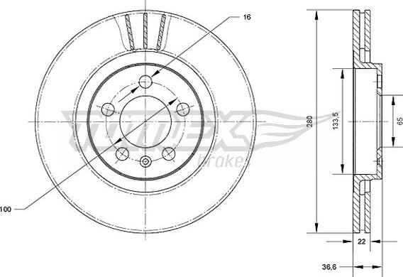 TOMEX brakes TX 70-09 - Disque de frein cwaw.fr