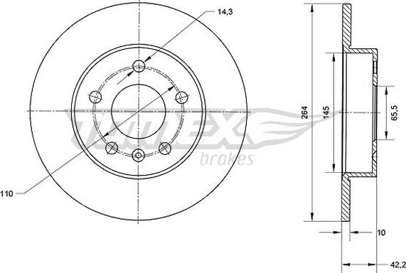 TOMEX brakes TX 70-06 - Disque de frein cwaw.fr