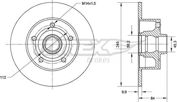 TOMEX brakes TX 70-12 - Disque de frein cwaw.fr