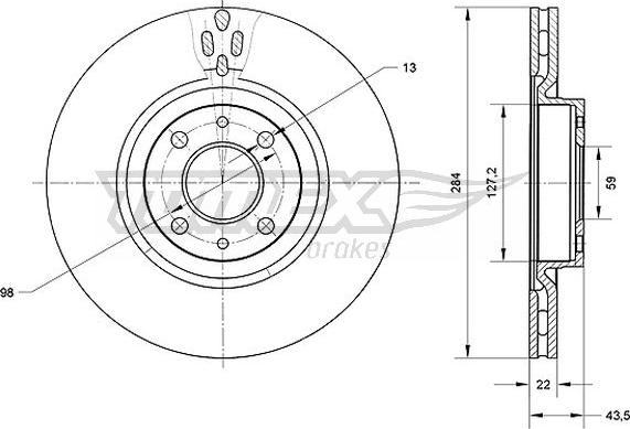 TOMEX brakes TX 70-83 - Disque de frein cwaw.fr