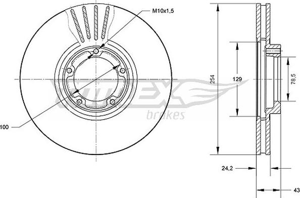 TOMEX brakes TX 70-87 - Disque de frein cwaw.fr