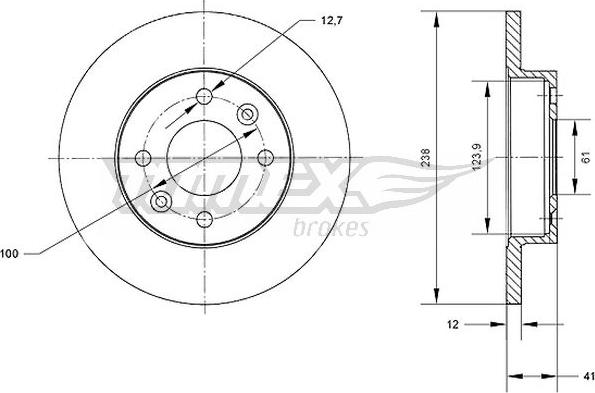 TOMEX brakes TX 70-36 - Disque de frein cwaw.fr