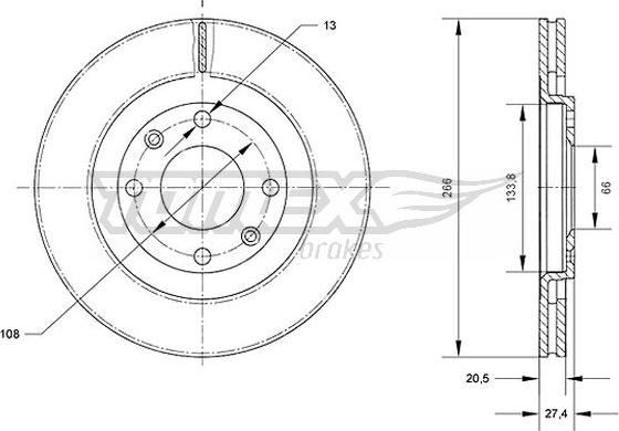 TOMEX brakes TX 70-31 - Disque de frein cwaw.fr